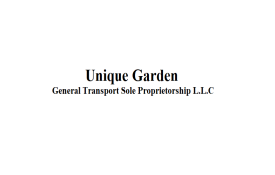 Unique Garden General Transport Sole Proprietorship L.L.C